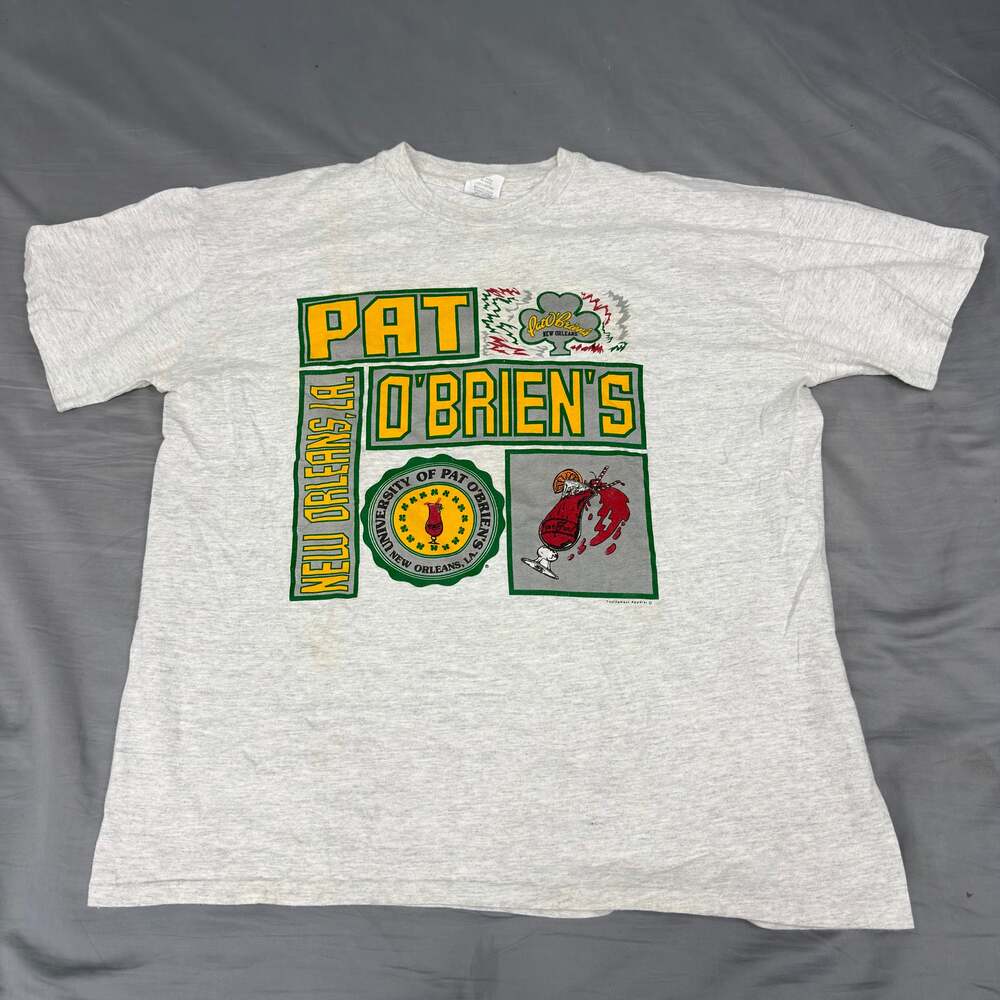 Vintage 90's Men’s Pat‎ O'briens New Orleans Famous Bar Big Logo Size XXL